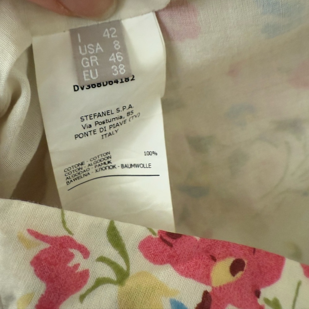 Beautiful Floral Italian Stefanel Dress - Picture 3 of 4